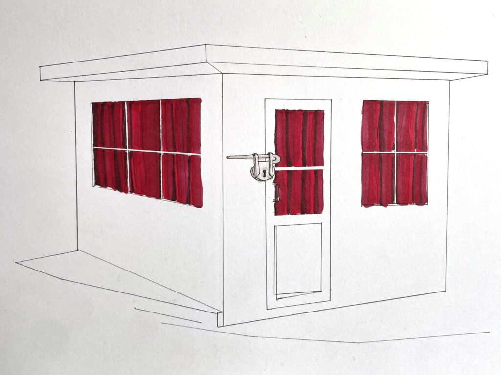 Illustration für die Ausstellung von Camilla Angolini